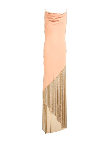 GIUSEPPE DI MORABITO Long dress Light brown 100% Polyester, Polyamide, Elastane