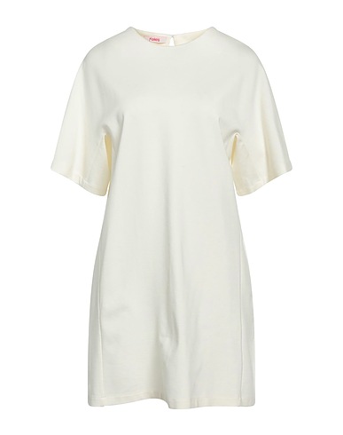 BLUGIRL Short dress Ivory 70% Viscose, 25% Polyamide, 5% Elastane