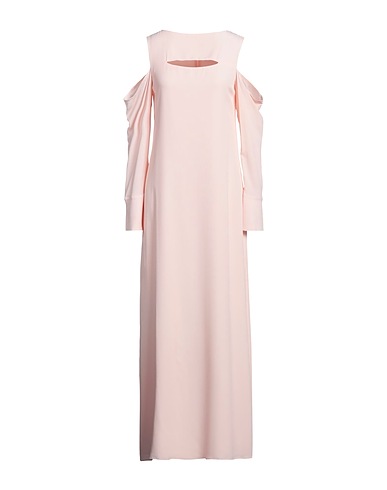 ERIKA CAVALLINI Long dress Light pink 65% Acetate, 35% Silk
