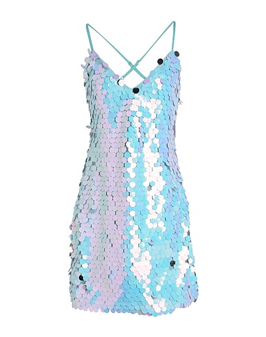 SOMETHINGNEW0803 Sequin dress Turquoise 100% Polyester