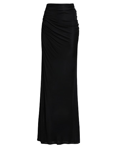 ANDREĀDAMO Maxi Skirts Black 100% Viscose