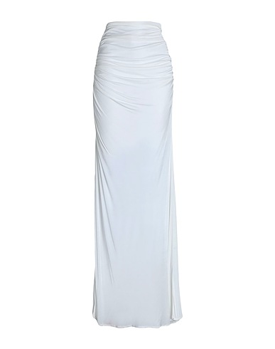 ANDREĀDAMO Maxi Skirts White 100% Viscose
