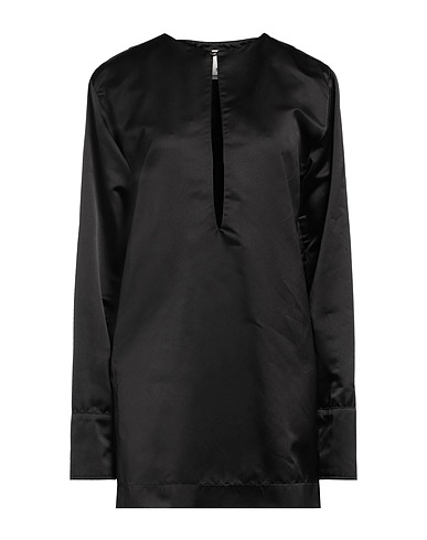 SA SU PHI Kurzes Kleid Schwarz 100% Seide