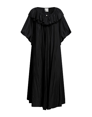 FORTE_FORTE Vestito midi Nero 52% Poliestere, 48% Cotone