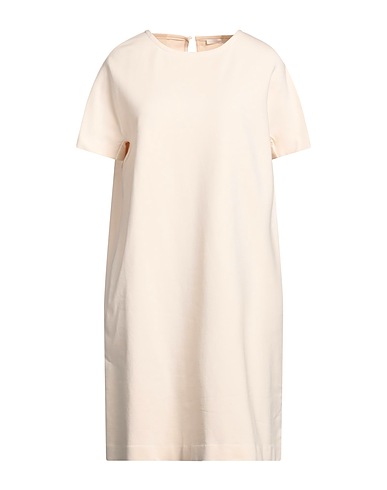 CIRCOLO 1901 Kurzes Kleid Beige 93% Baumwolle, 7% Lycra®