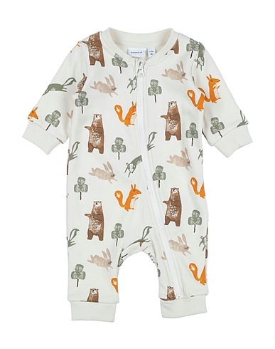 NAME IT® Baby jumpsuit  Beige 80% Organic cotton, 20% Recycled cotton