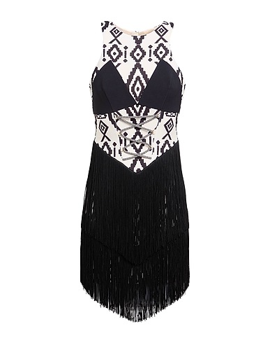 ELISABETTA FRANCHI Robe courte 96% Polyester, 4% Élasthanne