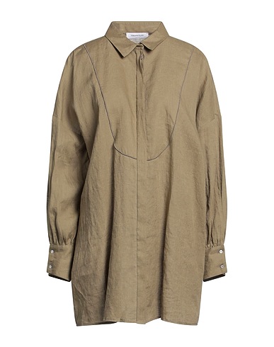 FABIANA FILIPPI Linen shirt Military green 100% Linen