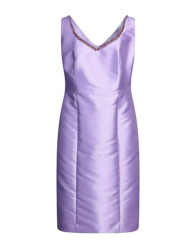 ANTILEA Midi dress Mauve 85% Polyester, 15% Silk