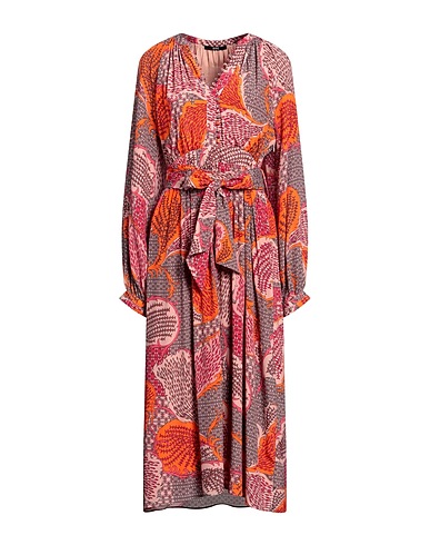 SLY010 Midi dress Pink 70% Viscose, 30% Silk