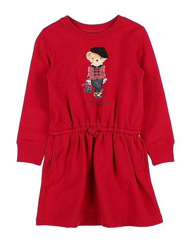 POLO RALPH LAUREN Dress Polo Bear Fleece Dress
 Red 60% Cotton, 40% Polyester