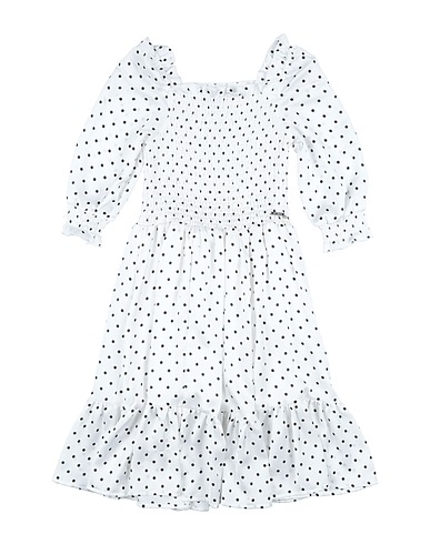 GUESS Dress White 100% Polyester, Elastane
