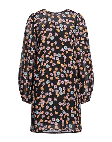 DOROTHEE SCHUMACHER Kurzes Kleid Schwarz 72% Viskose, 28% Leinen
