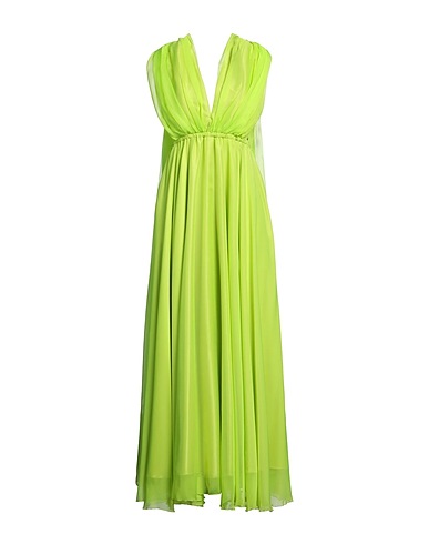ACTUALEE Long dress Lime green 100% Polyester