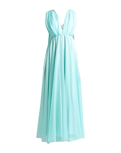 ACTUALEE Vestito lungo Turchese 100% Poliestere
