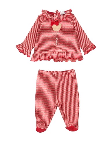 NANÁN Baby co-ord  Red 70% Cotton, 20% Acrylic, 4% Elastane, 3% Viscose, 3% Polyester