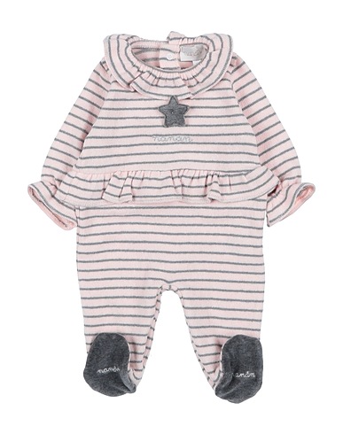 NANÁN Baby jumpsuit Light pink 70% Cotton, 20% Acrylic, 4% Elastane, 3% Viscose, 3% Polyester