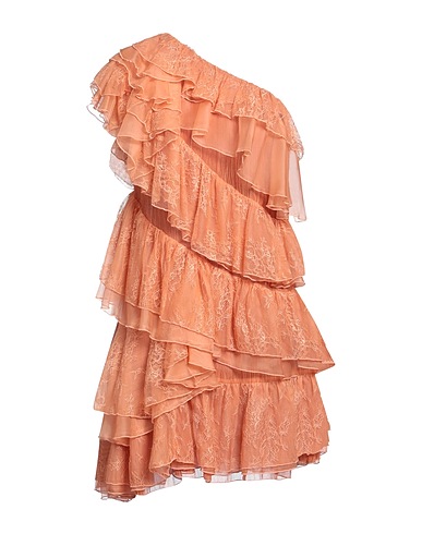 ULLA JOHNSON Short dress Salmon pink 100% Silk