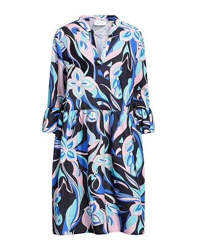 NVSCO 2107 Vestito corto Blu notte 51% Lino, 49% Cotone