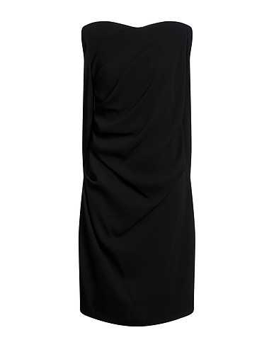 ANNA'S Vestito midi Nero 73% Triacetato, 27% Poliestere