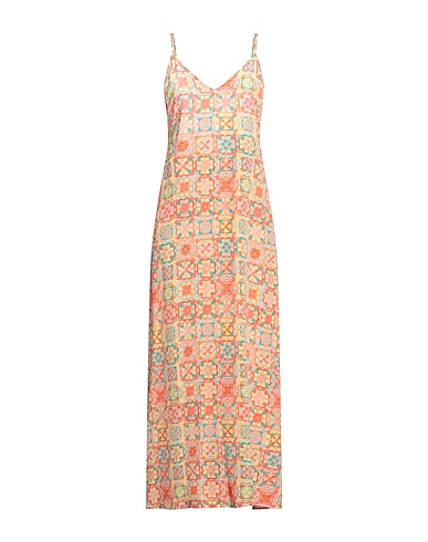 MOMONÍ Long dress Coral 100% Silk