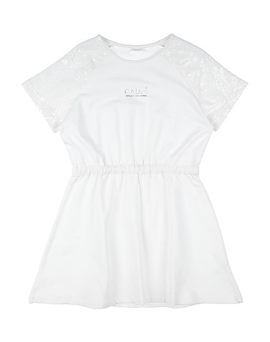 GAUDÌ Dress White 95% Cotton, 5% Elastane