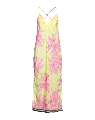 ERMANNO FIRENZE Long dress Yellow 100% Polyester