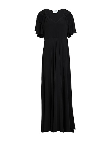 VIVETTA Long dress SUSTAINABLE Black 69% Acetate, 31% Silk