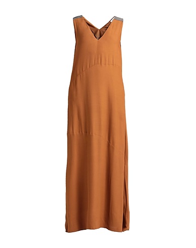 FABIANA FILIPPI Long dress Camel 100% Viscose