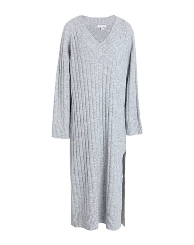 TOPSHOP ひざ丈ワンピース ライトグレー ポリエステル 53% / アクリル 39% / ウール 5% / ポリウレタン 3%