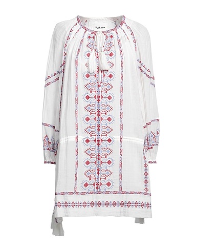 MARANT ÉTOILE Vestito corto Bianco 100% Cotone organico, Poliestere
