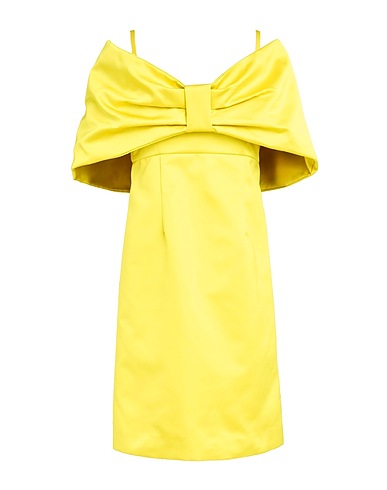 P.A.R.O.S.H. Short dress Yellow 100% Polyester