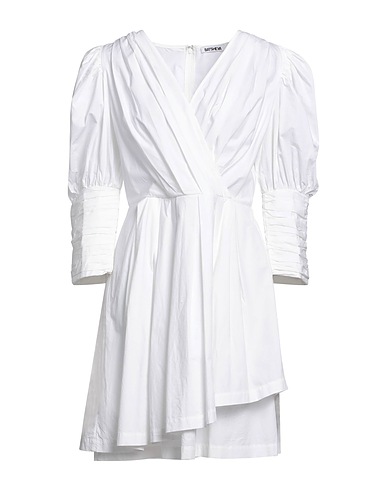BATSHEVA Short dress White 100% Cotton