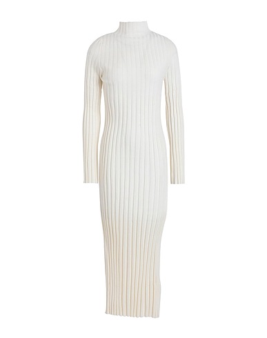 TOPSHOP Long dress Ivory 57% Acrylic, 28% Polyester, 15% Nylon