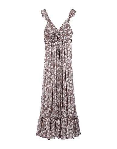 SABINA MUSÁYEV Long dress Light brown 100% Polyester