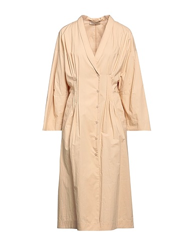 GENTRYPORTOFINO Midi dress Beige 100% Cotton