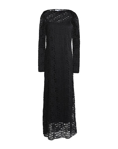 TOPSHOP Langes Kleid Schwarz 93% Nylon, 7% Elastan
