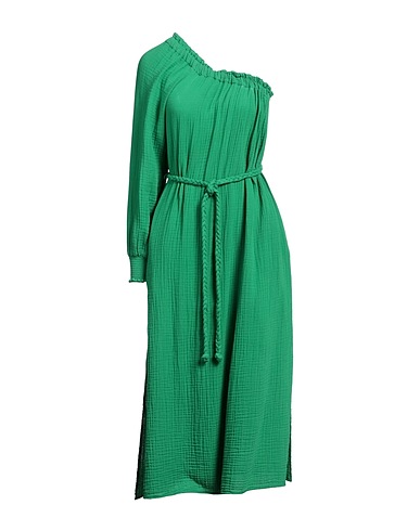 XíRENA Vestito midi Verde chiaro 100% Cotone