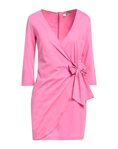 TWINSET Vestito corto Fucsia 50% Cotone, 50% Modal