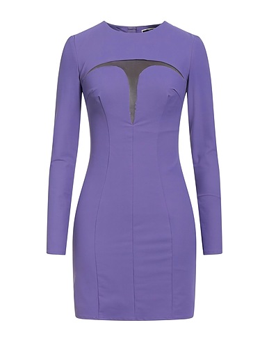 ELISABETTA FRANCHI Elegant dress Purple 86% Polyamide, 14% Elastane