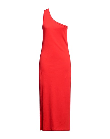 LIVTHELABEL Long dress Red 95% Organic cotton, 5% Lycra®