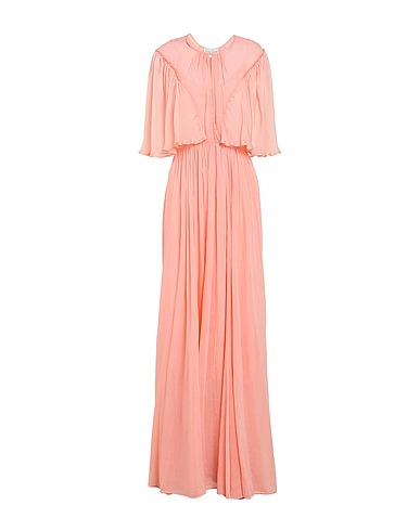 FORTE_FORTE Long dress Salmon pink 100% Cupro