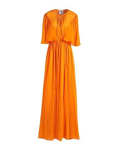 FORTE_FORTE Long dress Orange 100% Cupro
