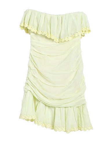 ISABEL MARANT Robe courte Jaune pastel Ramie