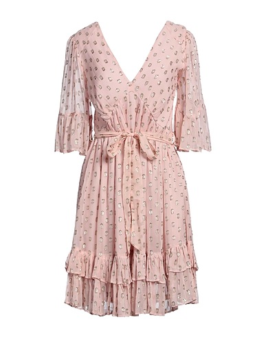 TWINSET Short dress Pink 90% Viscose, 10% Polyester