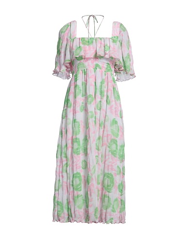 GANNI Midi dress Light pink 100% Recycled polyester
