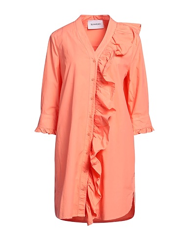 SILVIAN HEACH Shirt dress Salmon pink 100% Cotton
