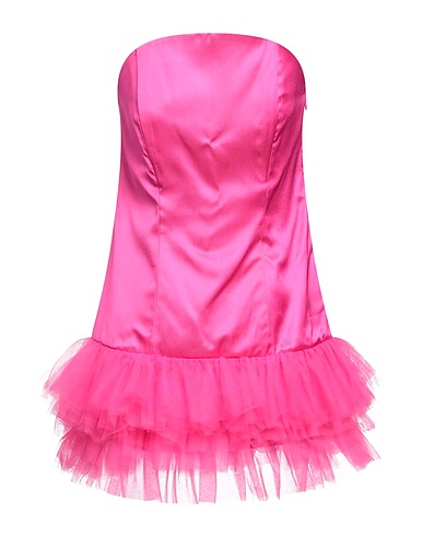 AMEN Short dress Fuchsia 100% Viscose, Polyamide