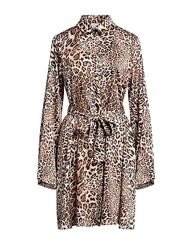 GAëLLE Paris Shirt dress Beige 100% Polyester