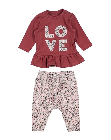 NAME IT® Baby co-ord  Brick red 95% Organic cotton, 5% Elastane
